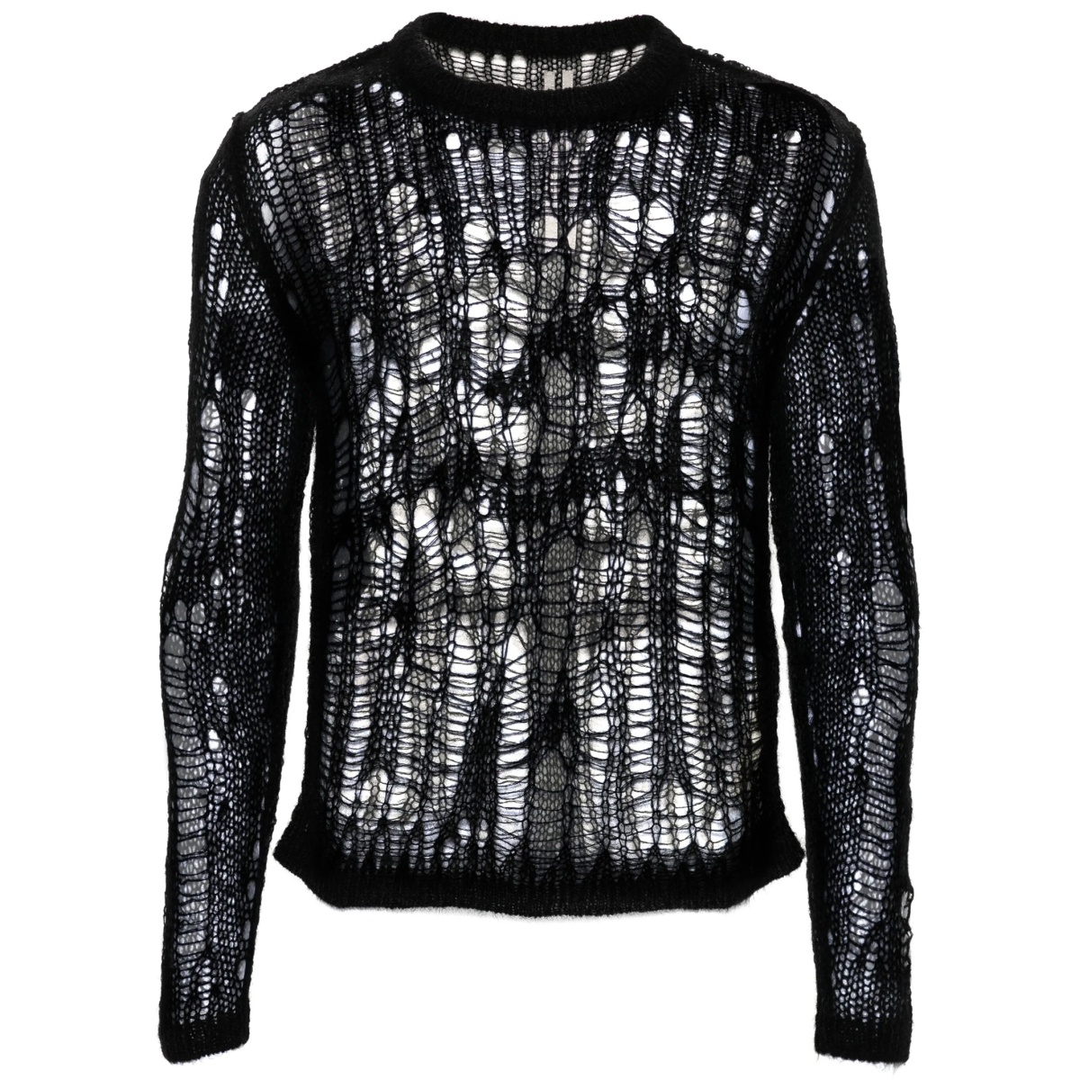open-knit sheer jumper