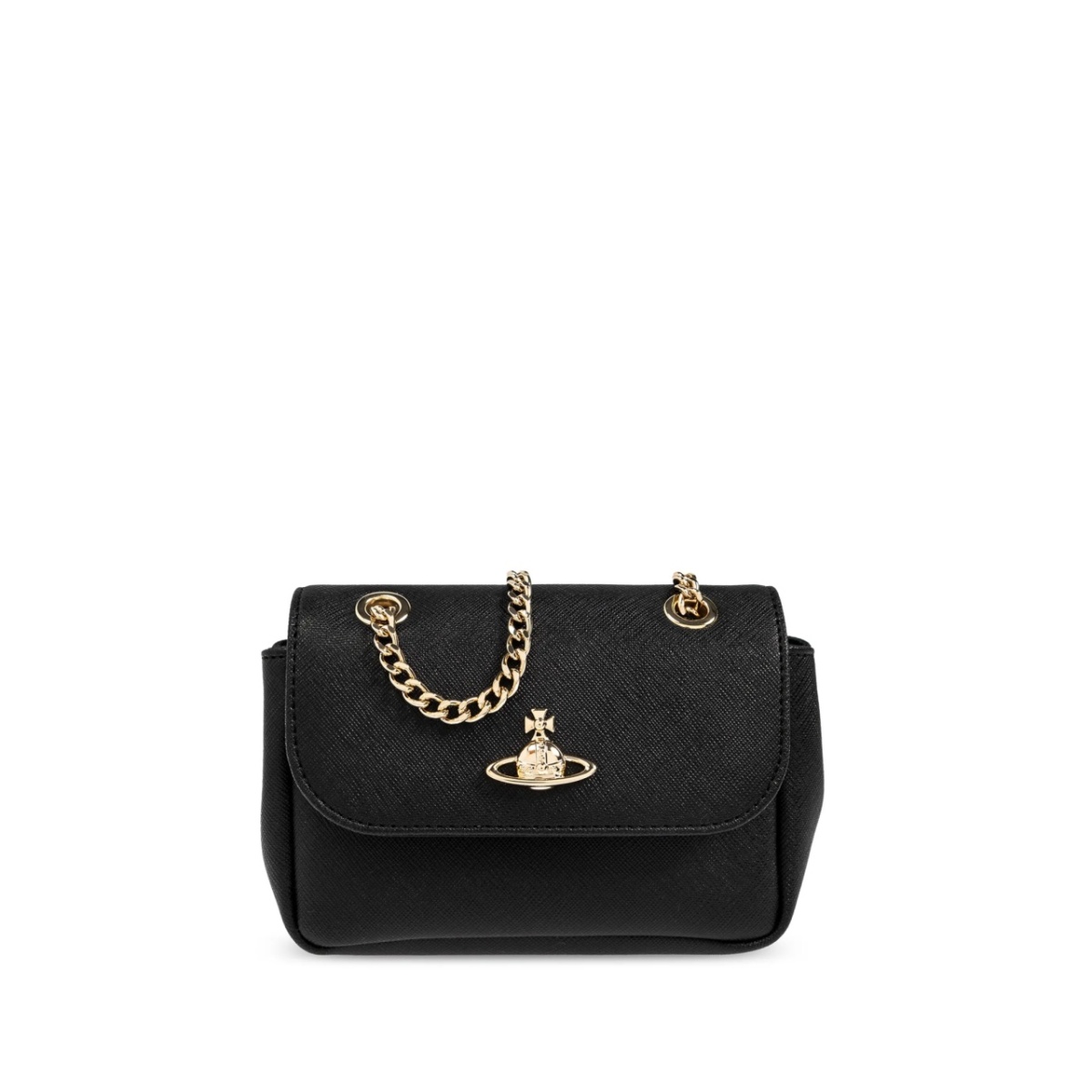 Orb-plaque shoulder bag