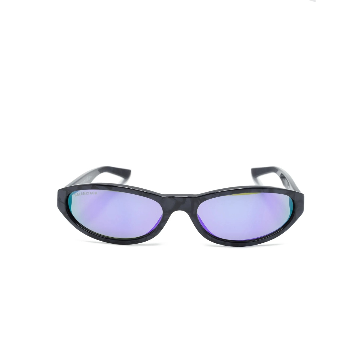 oval-frame sunglasses