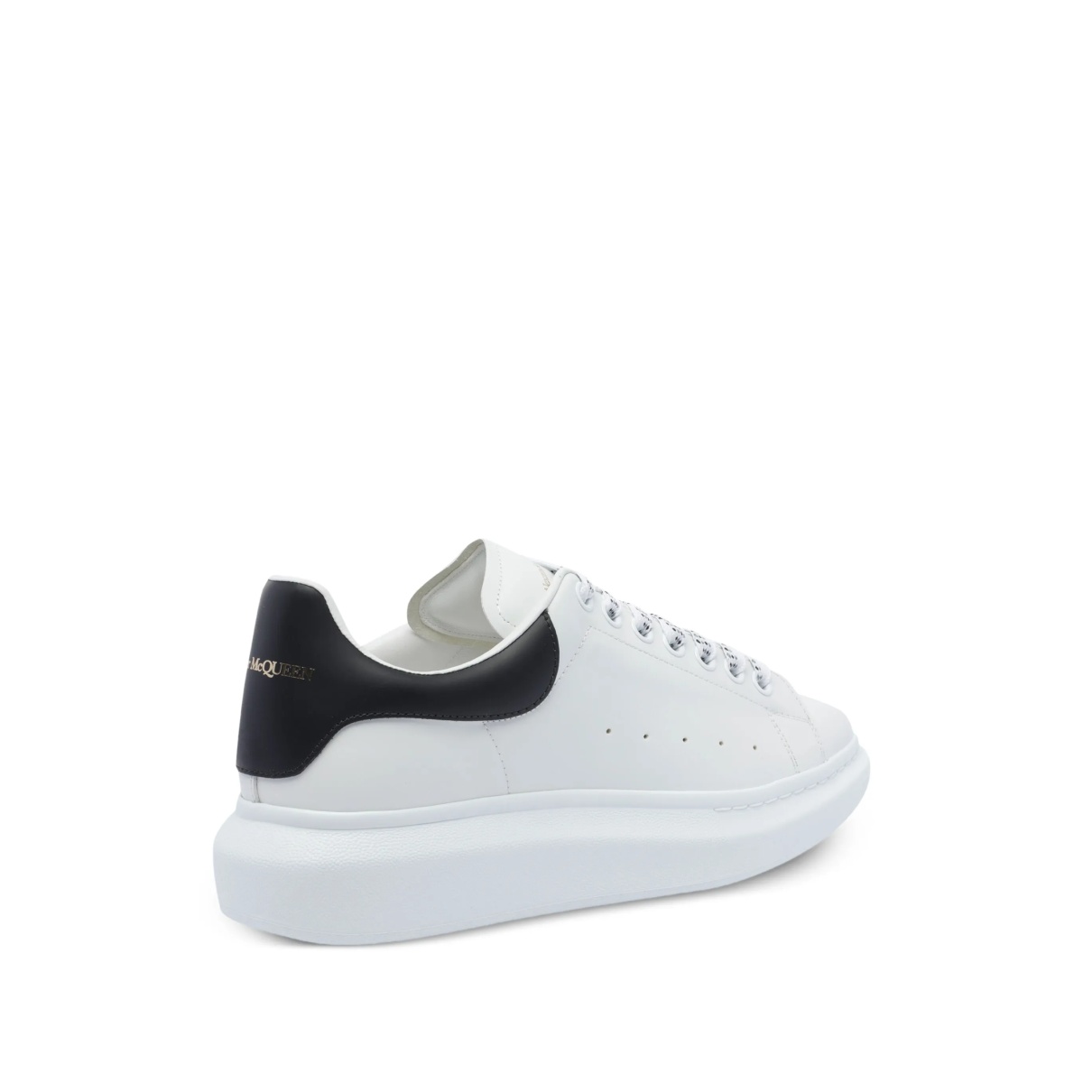 Oversized leather lace-up sneakers - Img 3