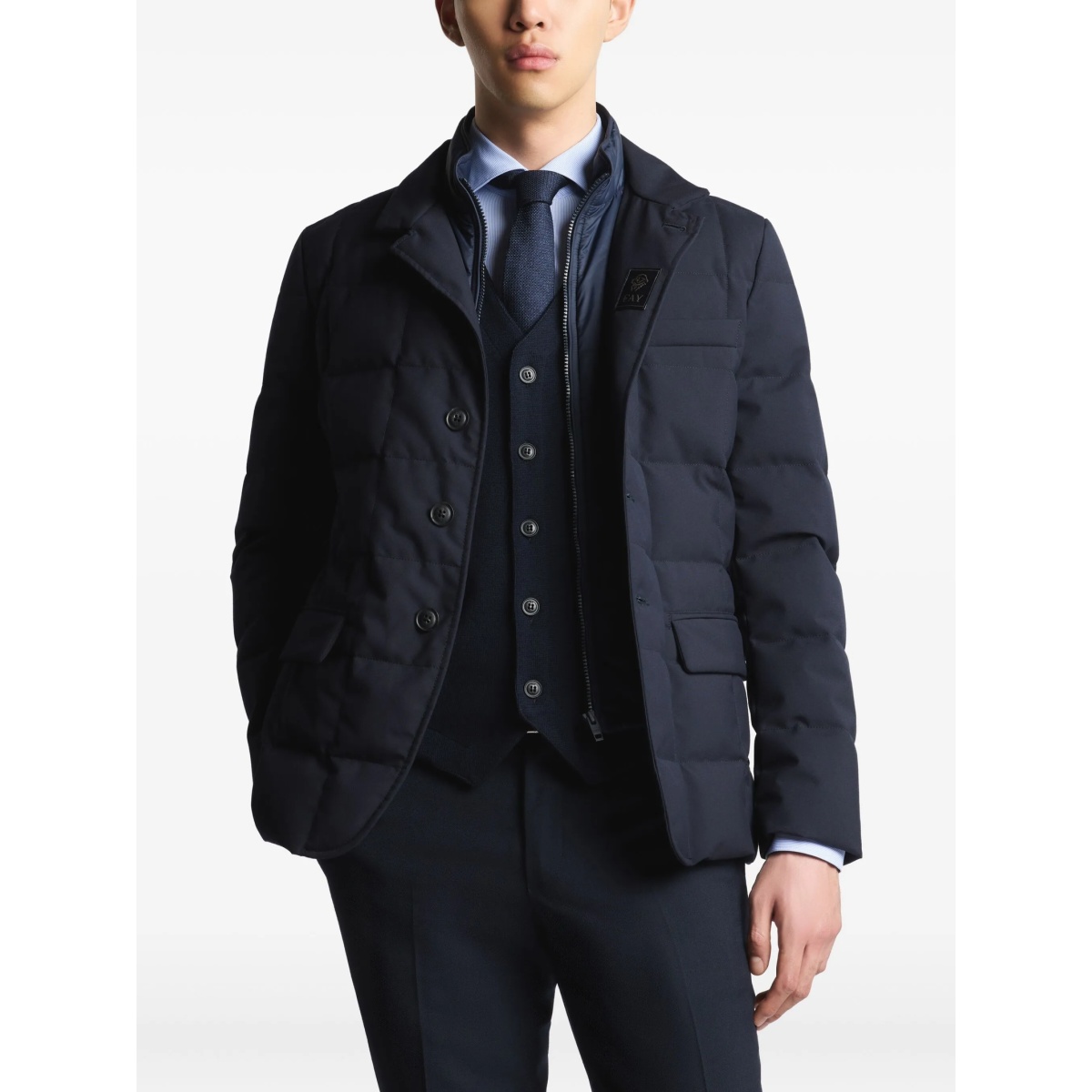 padded button-up jacket - Img 3