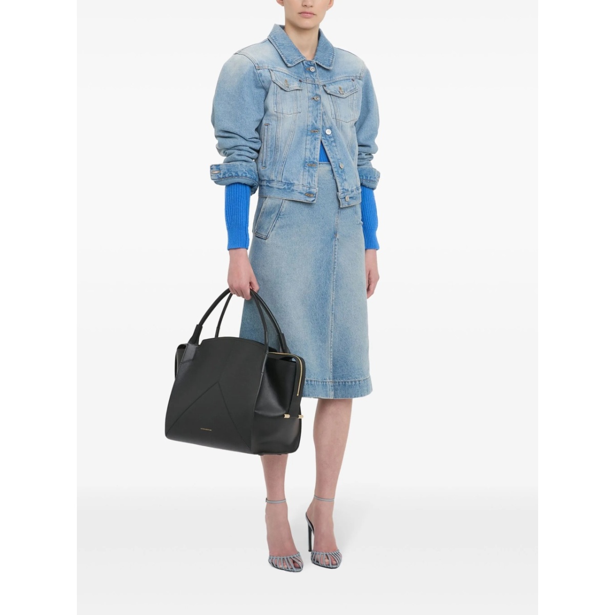 padded denim jacket - Img 3