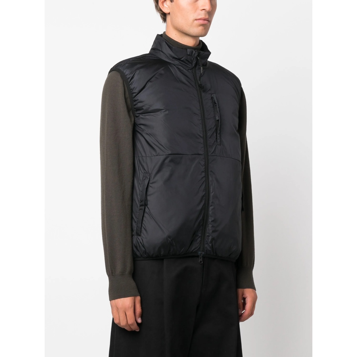 padded high-neck gilet - Img 3
