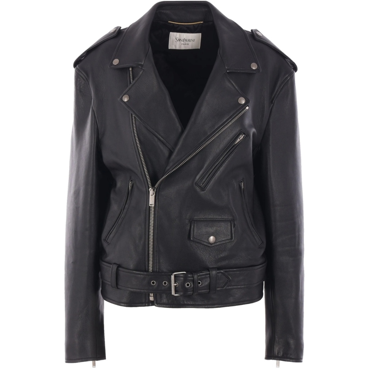 padded leather jacket