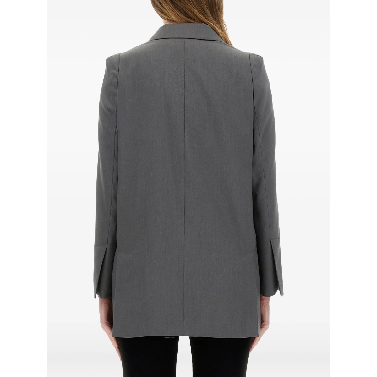 padded-shoulder blazer - Img 2
