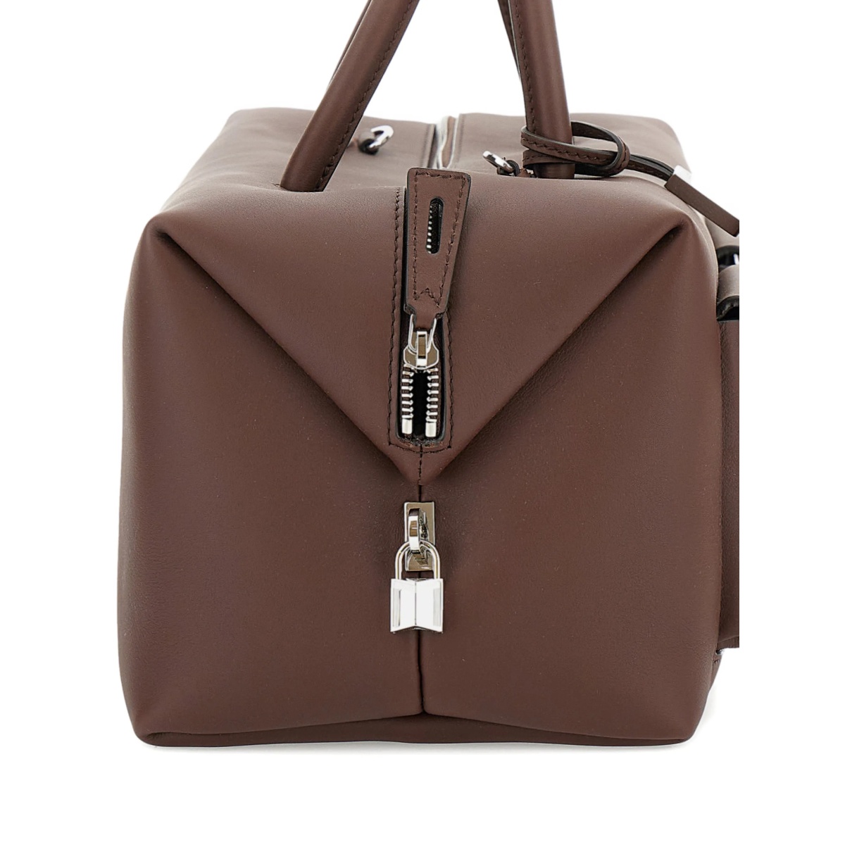 padlock flap leather shoulder bag - Img 4