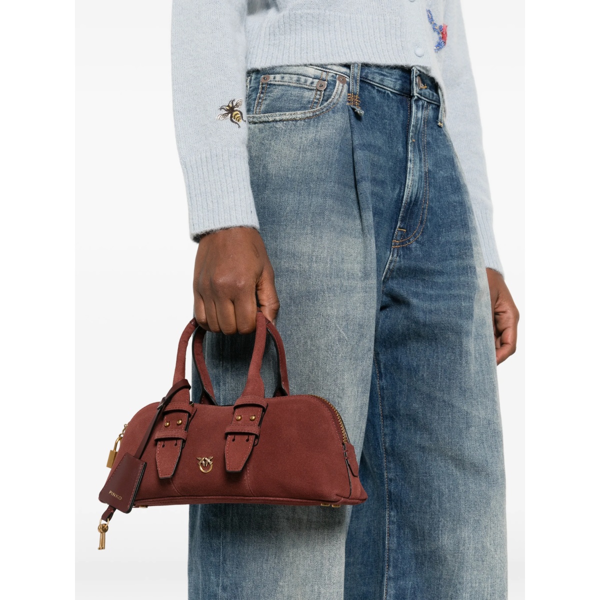 padlock top-handles tote bag - Img 2