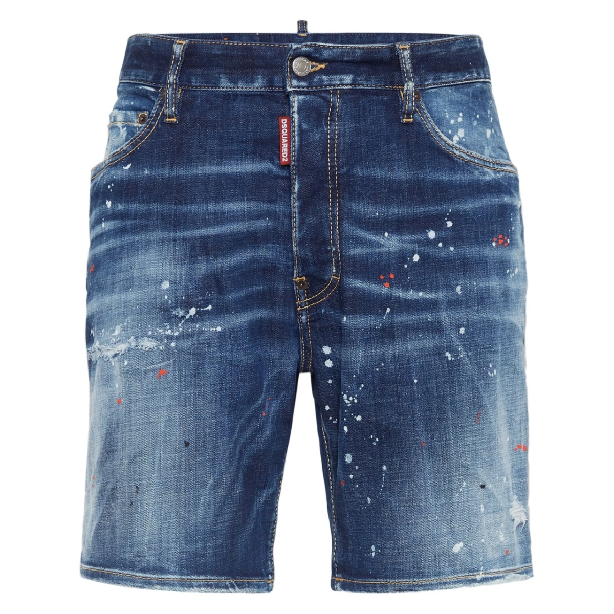 paint-splatter shorts