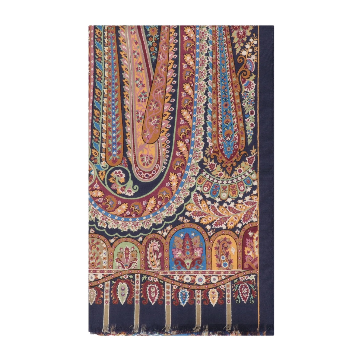 paisley fringed scarf