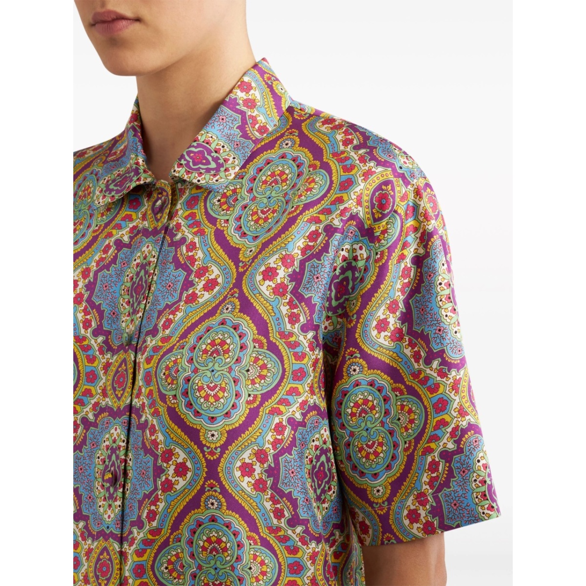 paisley-print silk shirt - Img 4