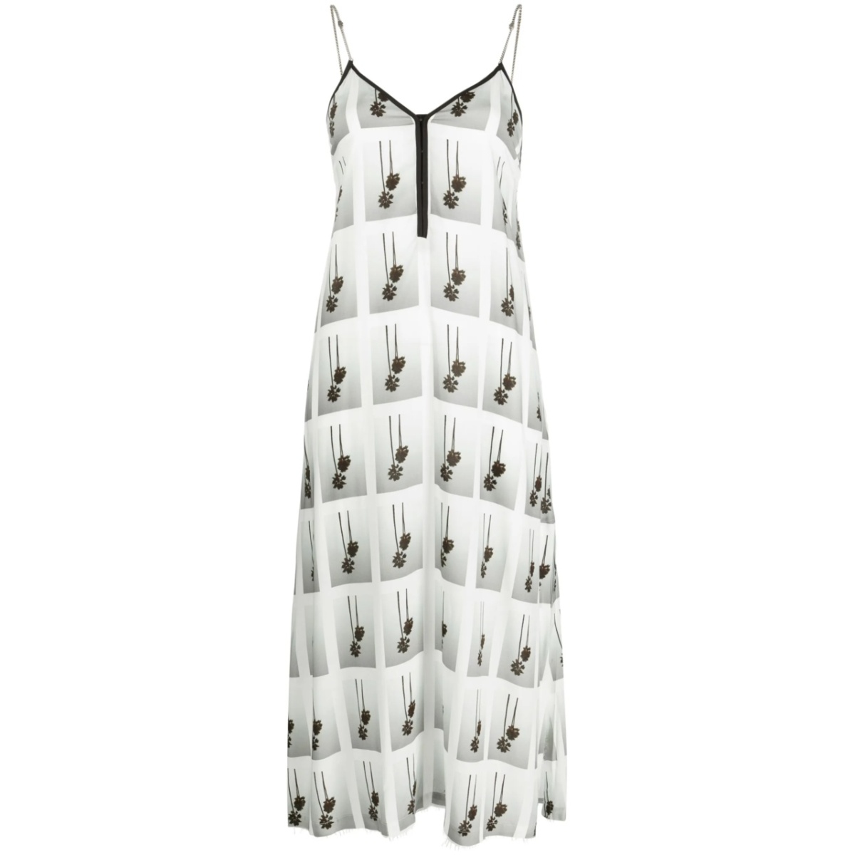 palm-tree midi dress