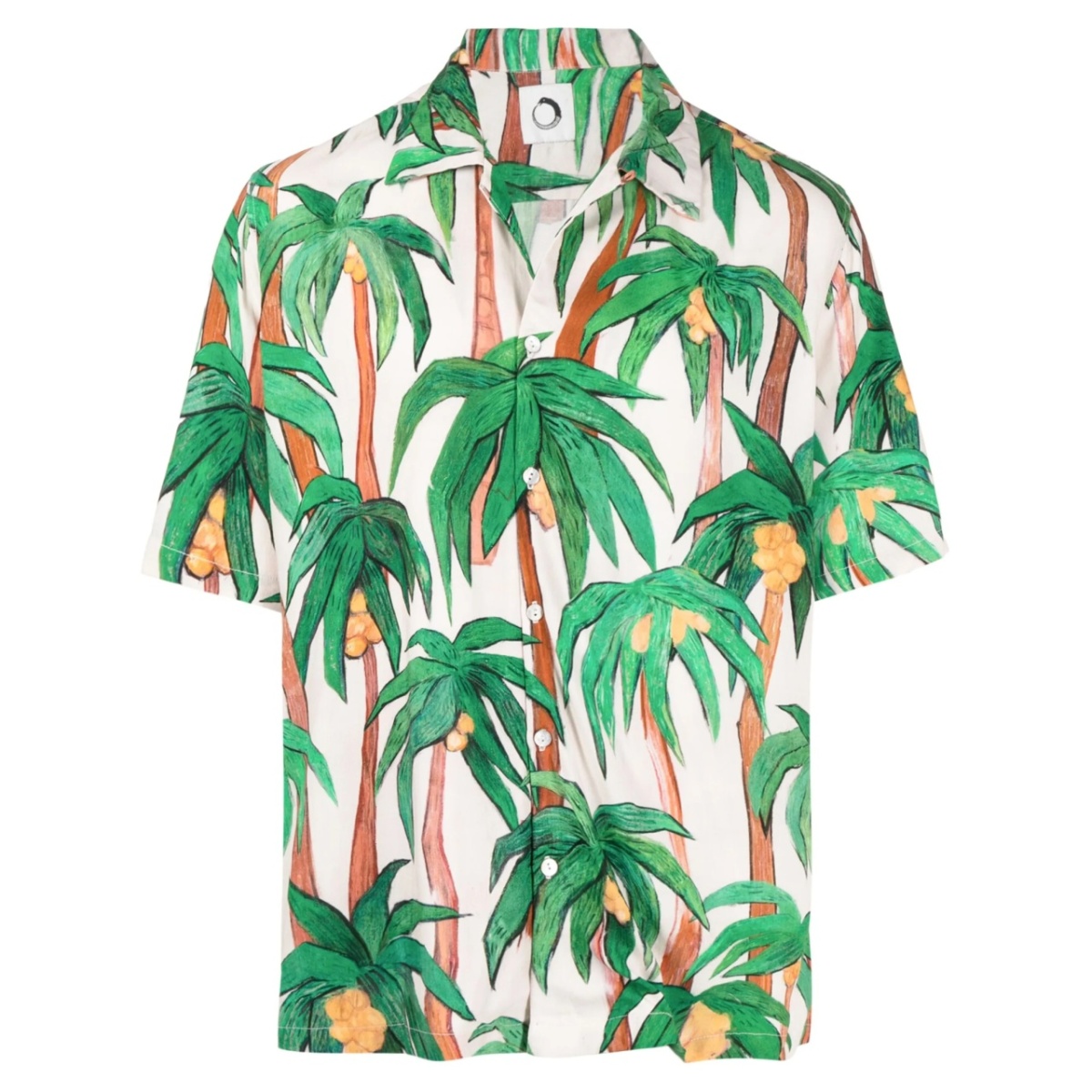 palm tree-print shirt