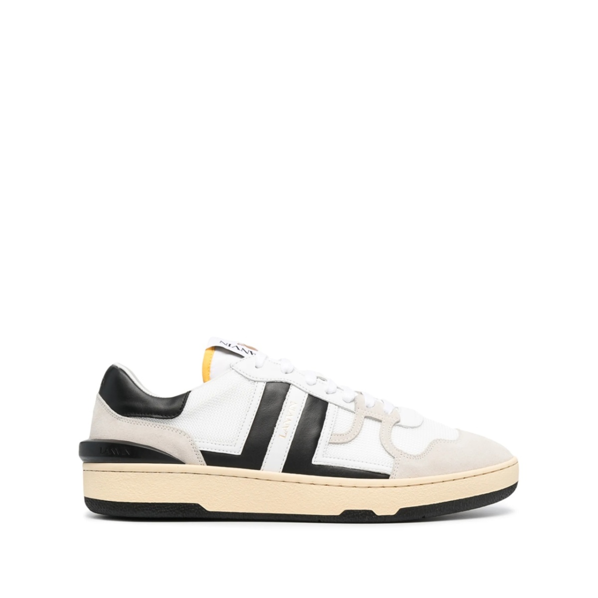 panelled low-top sneakers