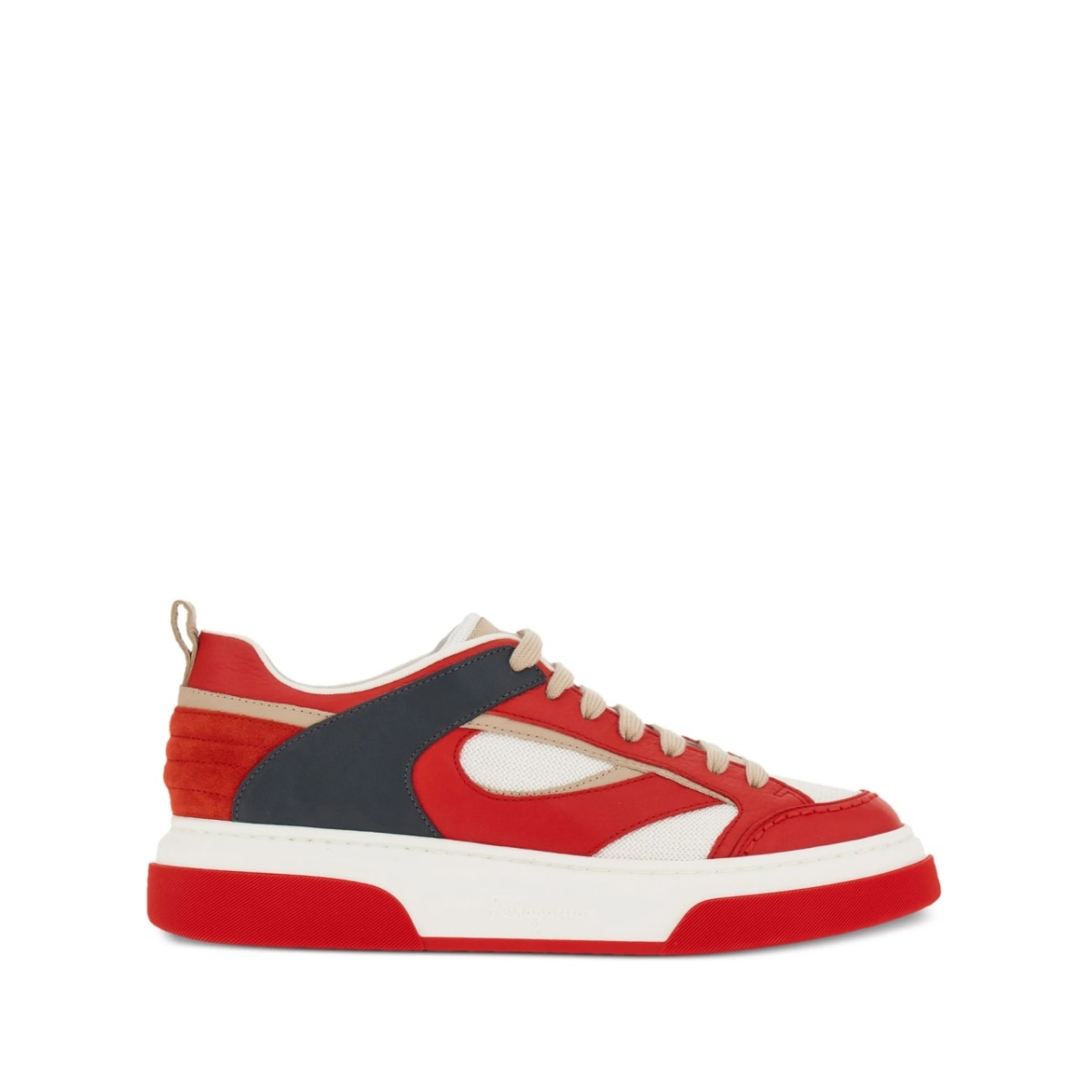 panelled low-top sneakers