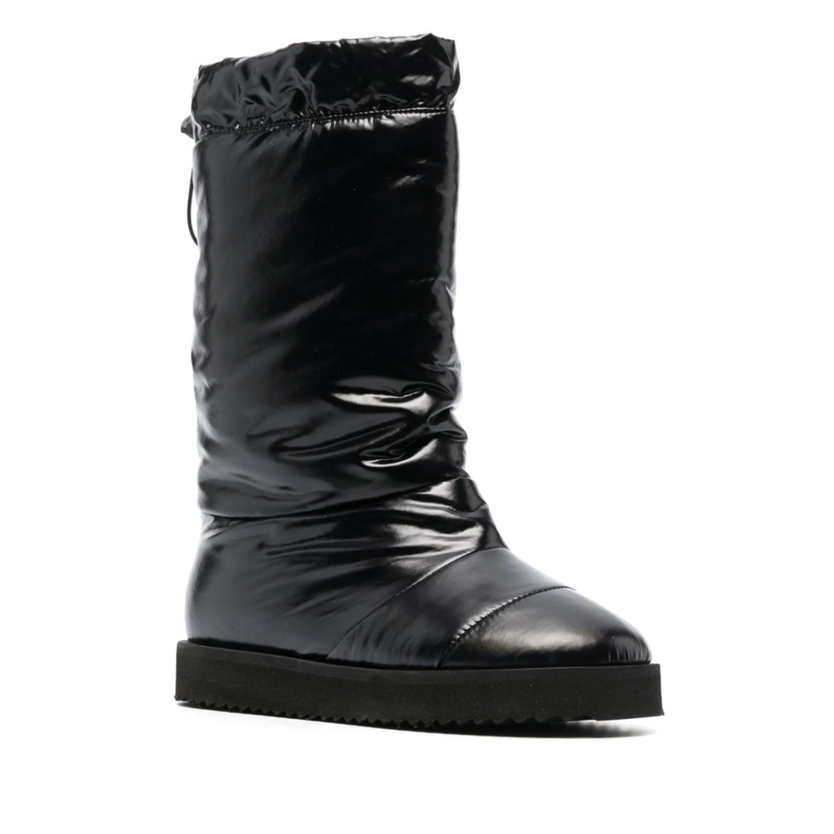 patent padded knee-high boots - Img 2
