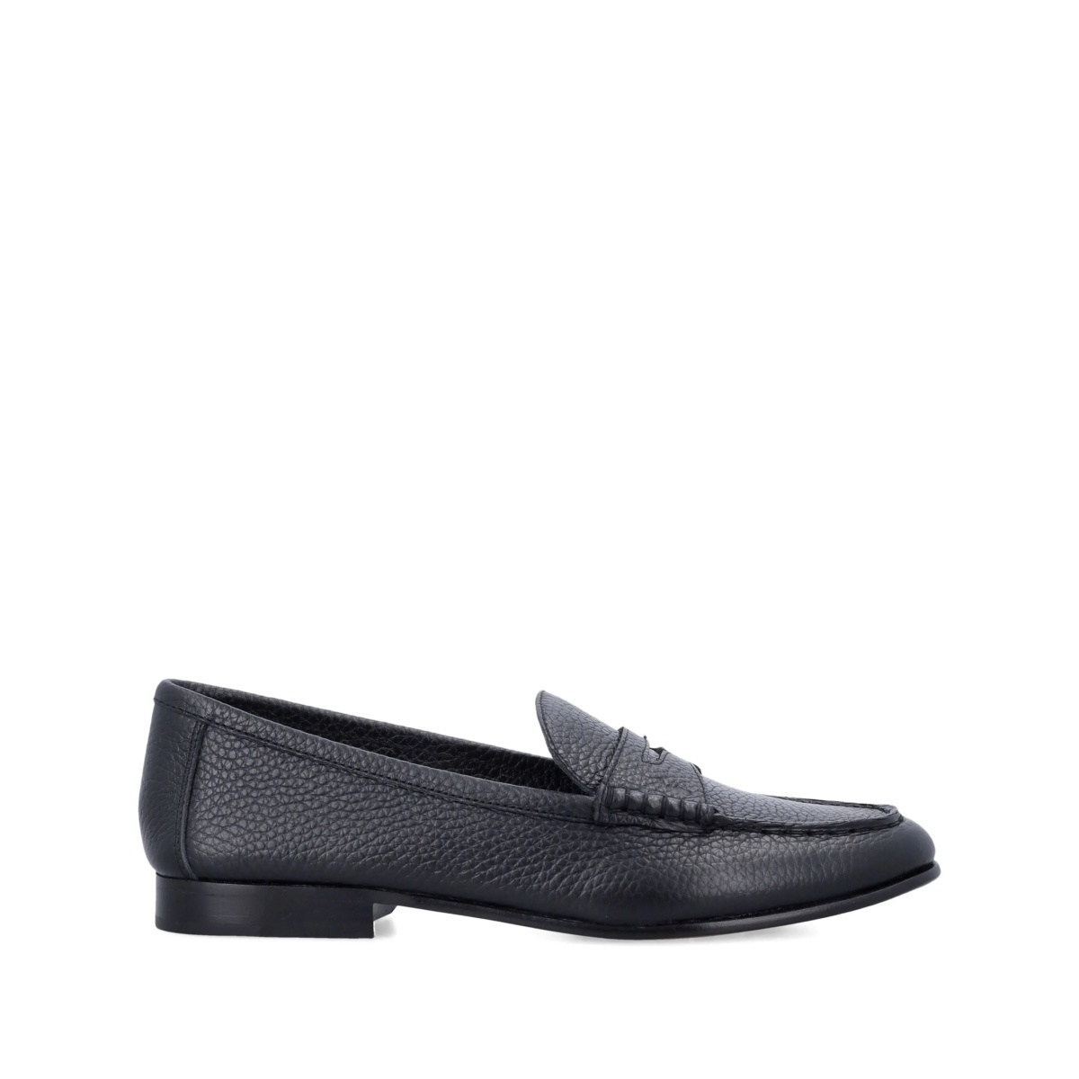 pebbled leather loafers
