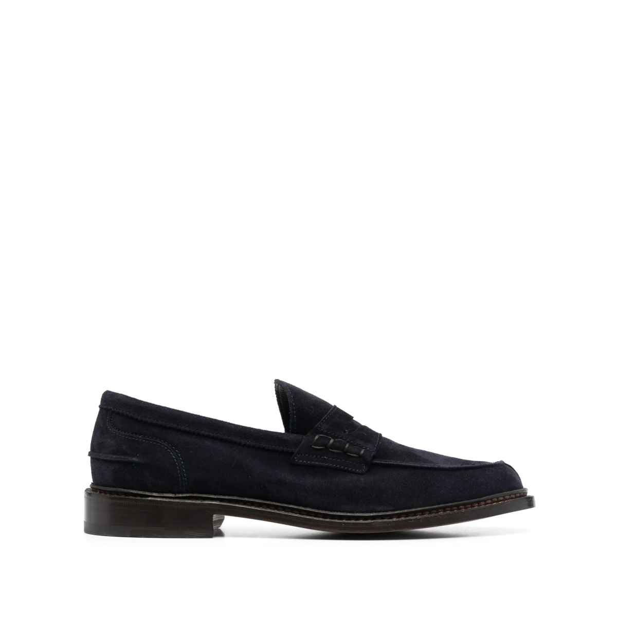 penny-slot calf-suede loafers