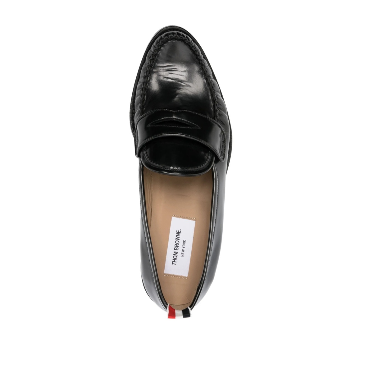 penny-slot leather loafers - Img 4