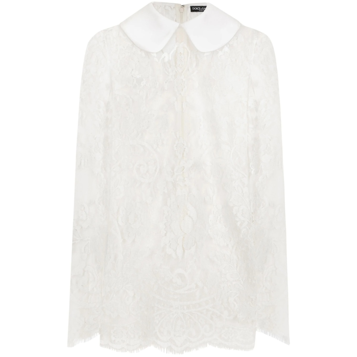 Peter Pan collar lace minidress