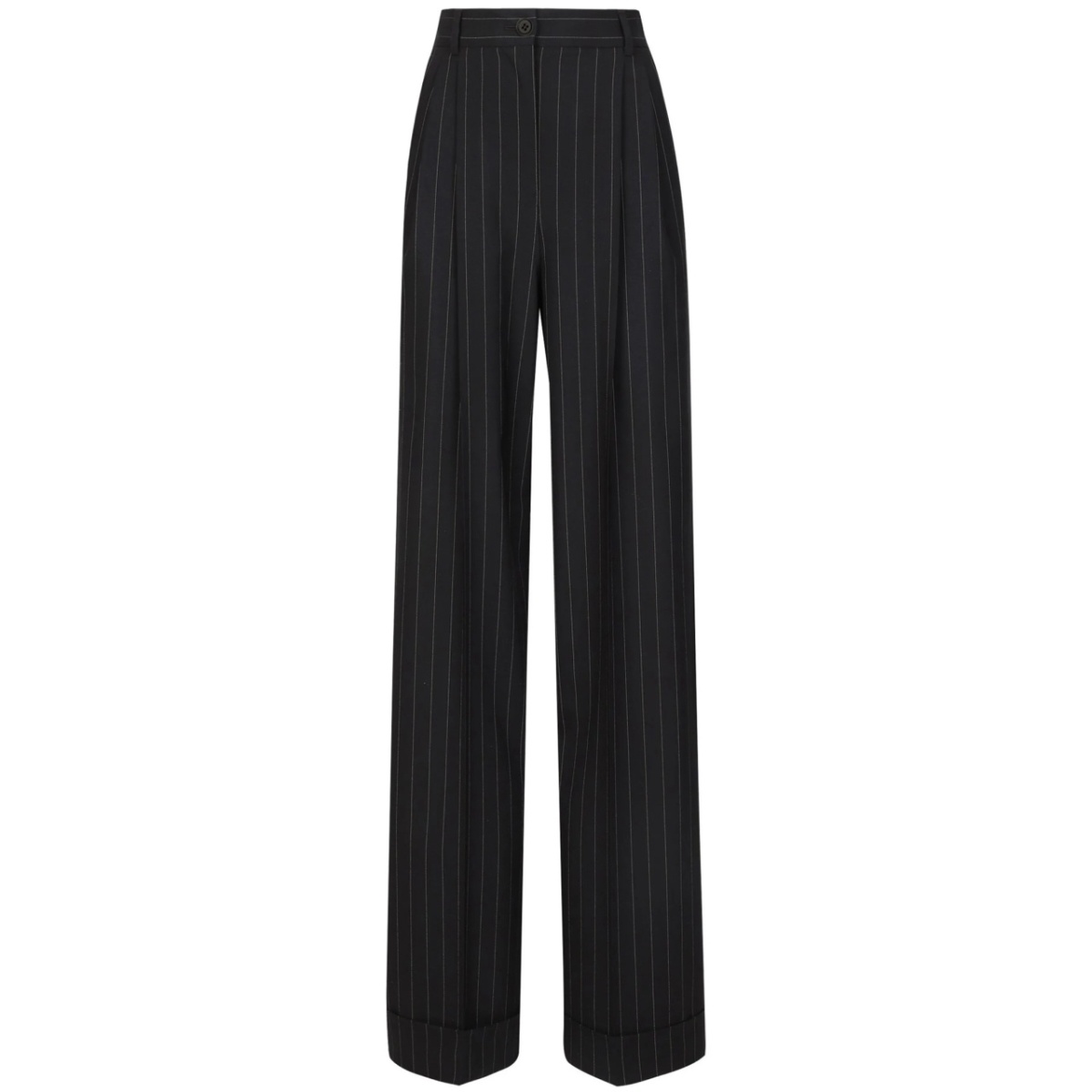 pinstriped trousers
