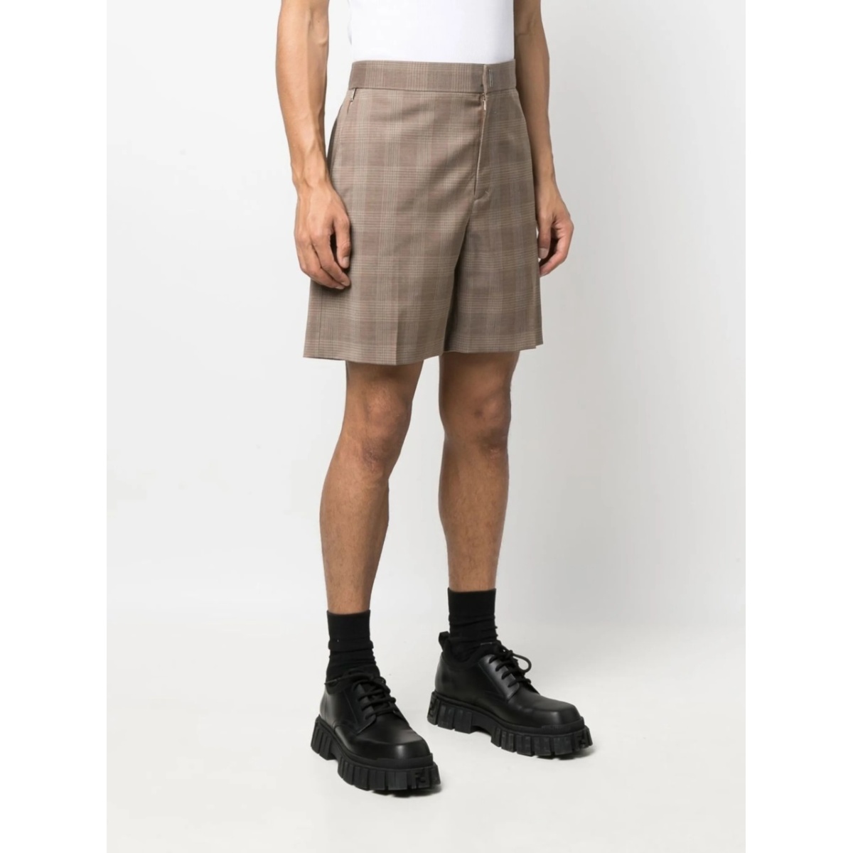 plaid tailored shorts - Img 3