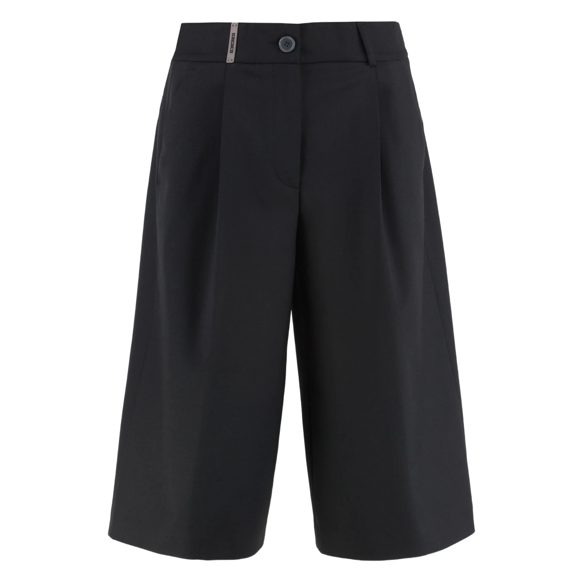 pleated bermuda shorts