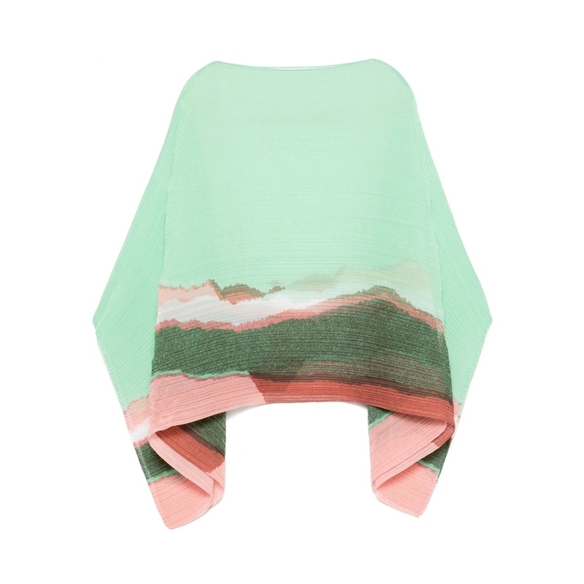 pleated cape