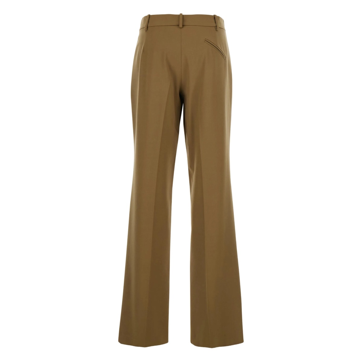 pleated-front tailored trousers