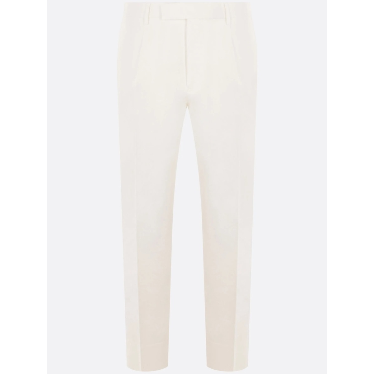 pleated gabardine trousers