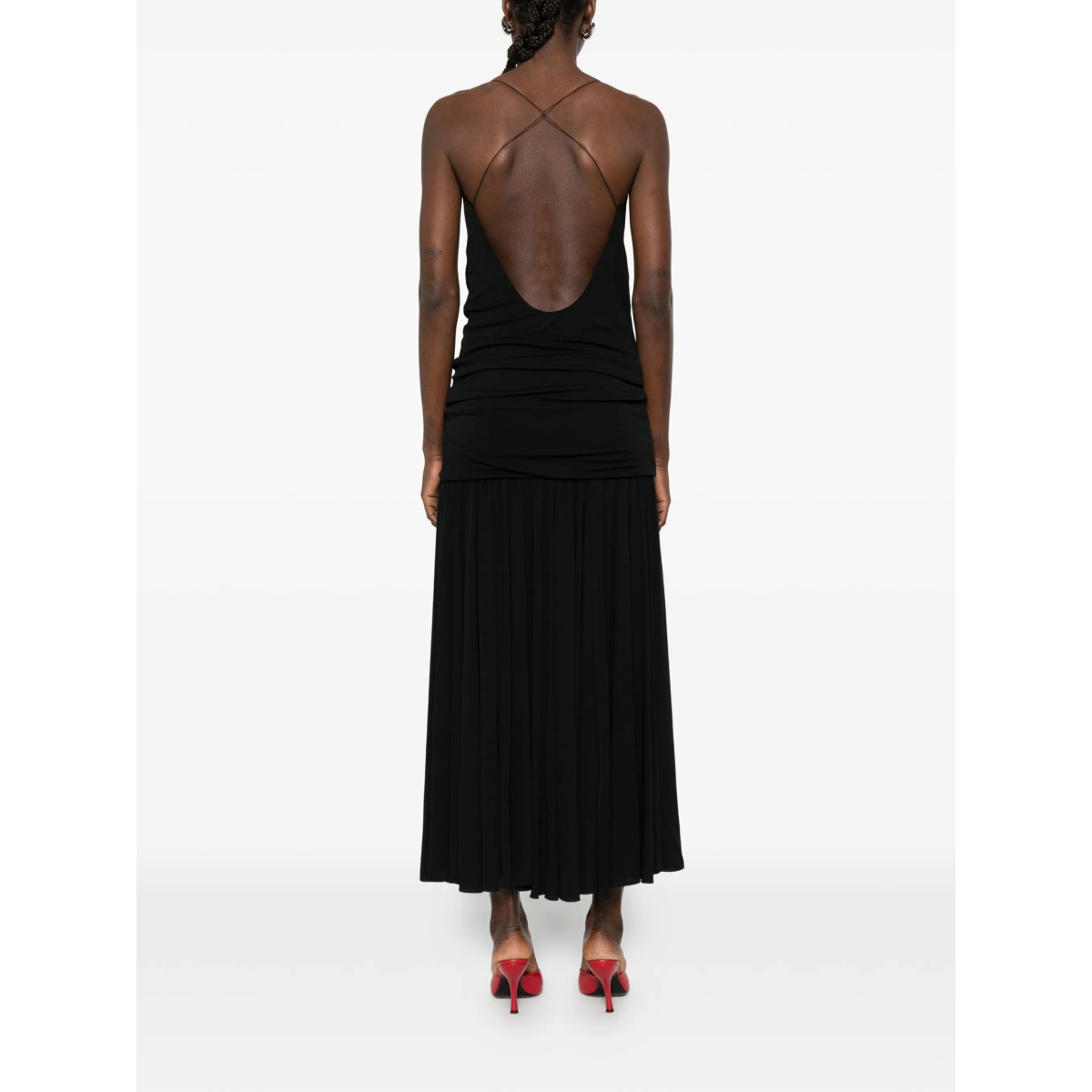 pleated midi dress - Img 4
