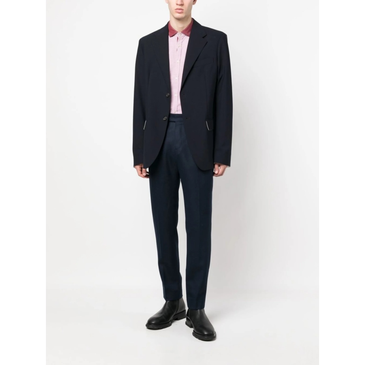 pleated tailored-cut trousers - Img 2