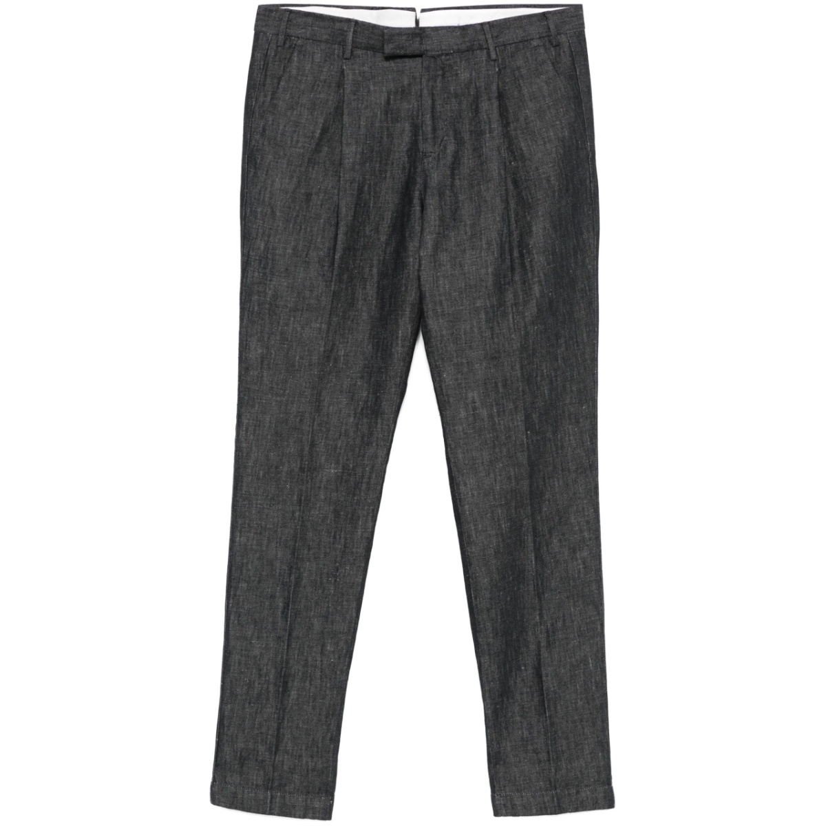 pleated tapered trousers