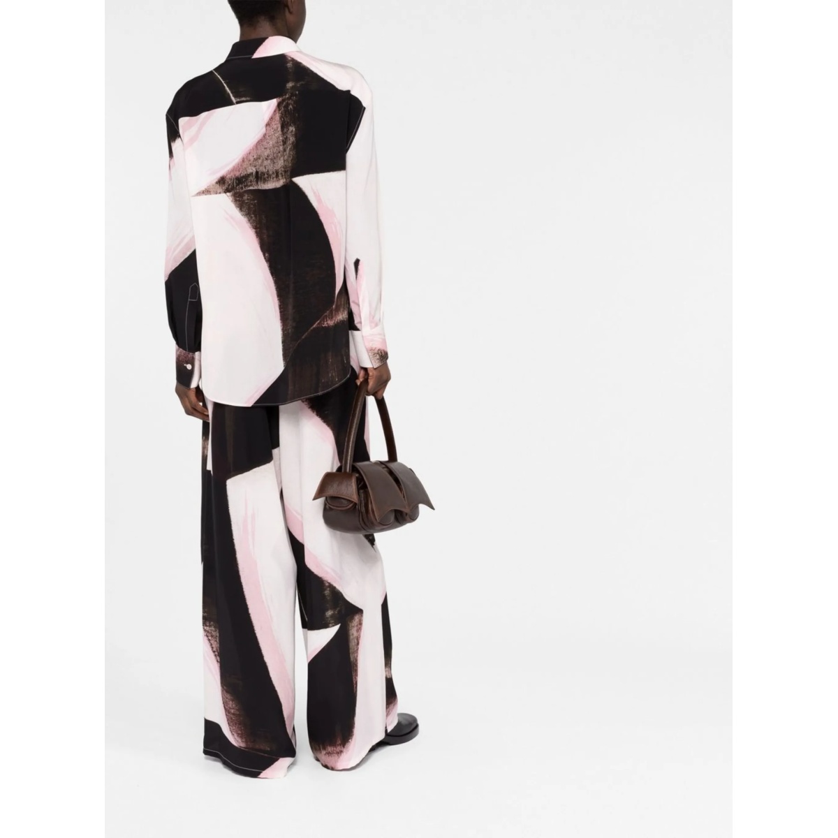 printed high-waist trousers - Img 4