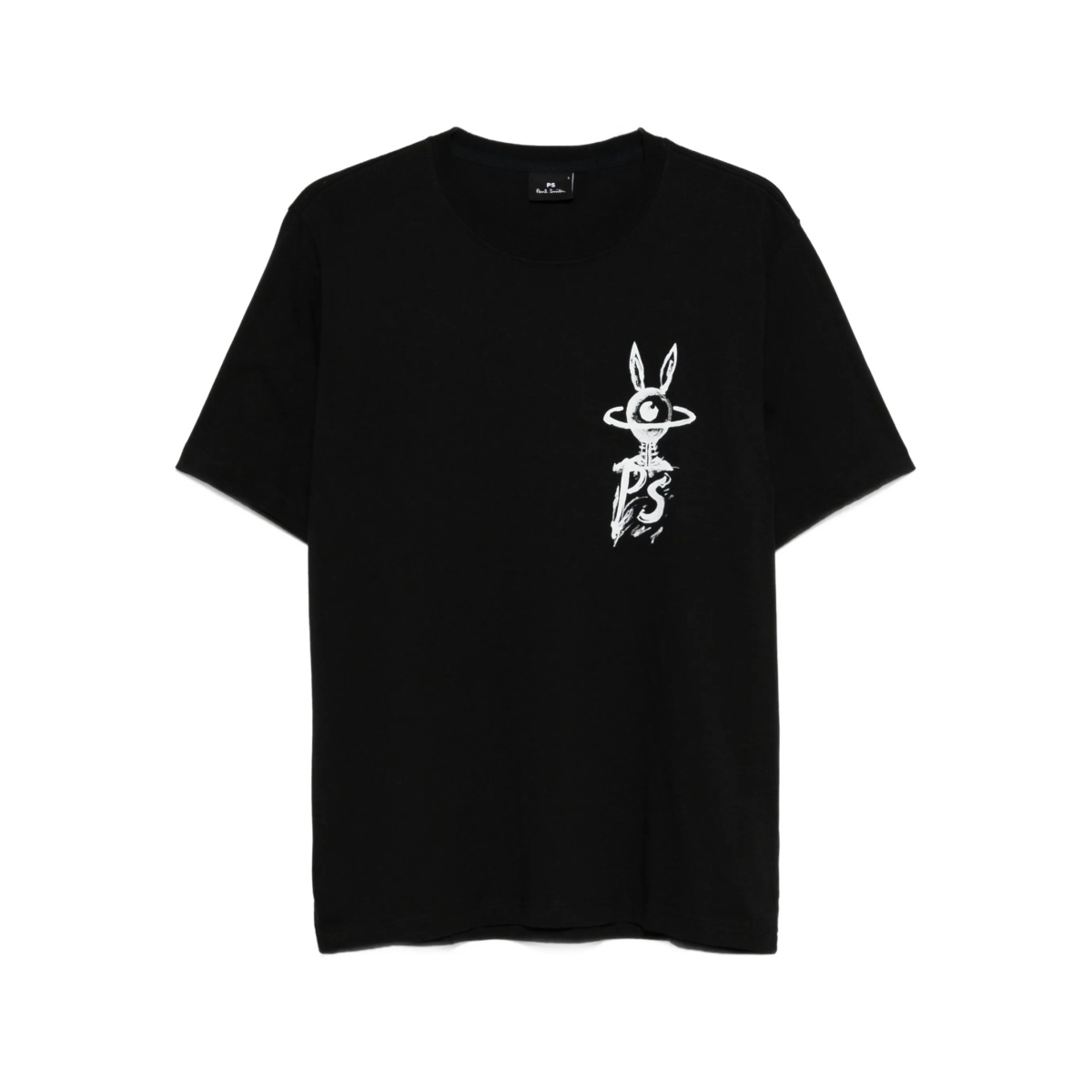 rabbit-print organic cotton T-shirt
