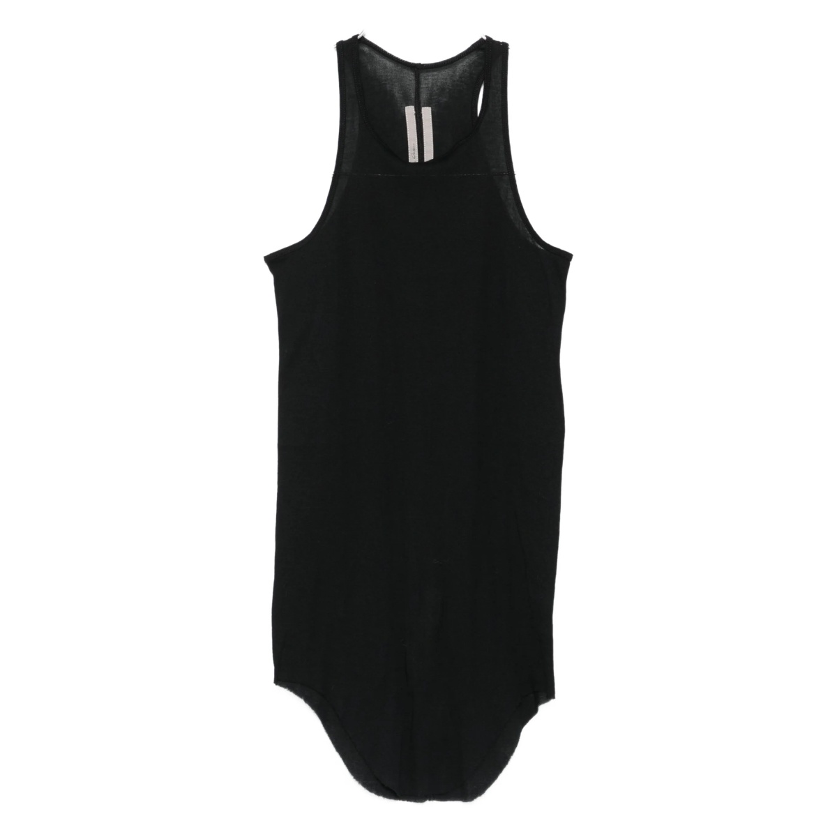racer-back curved-hem top