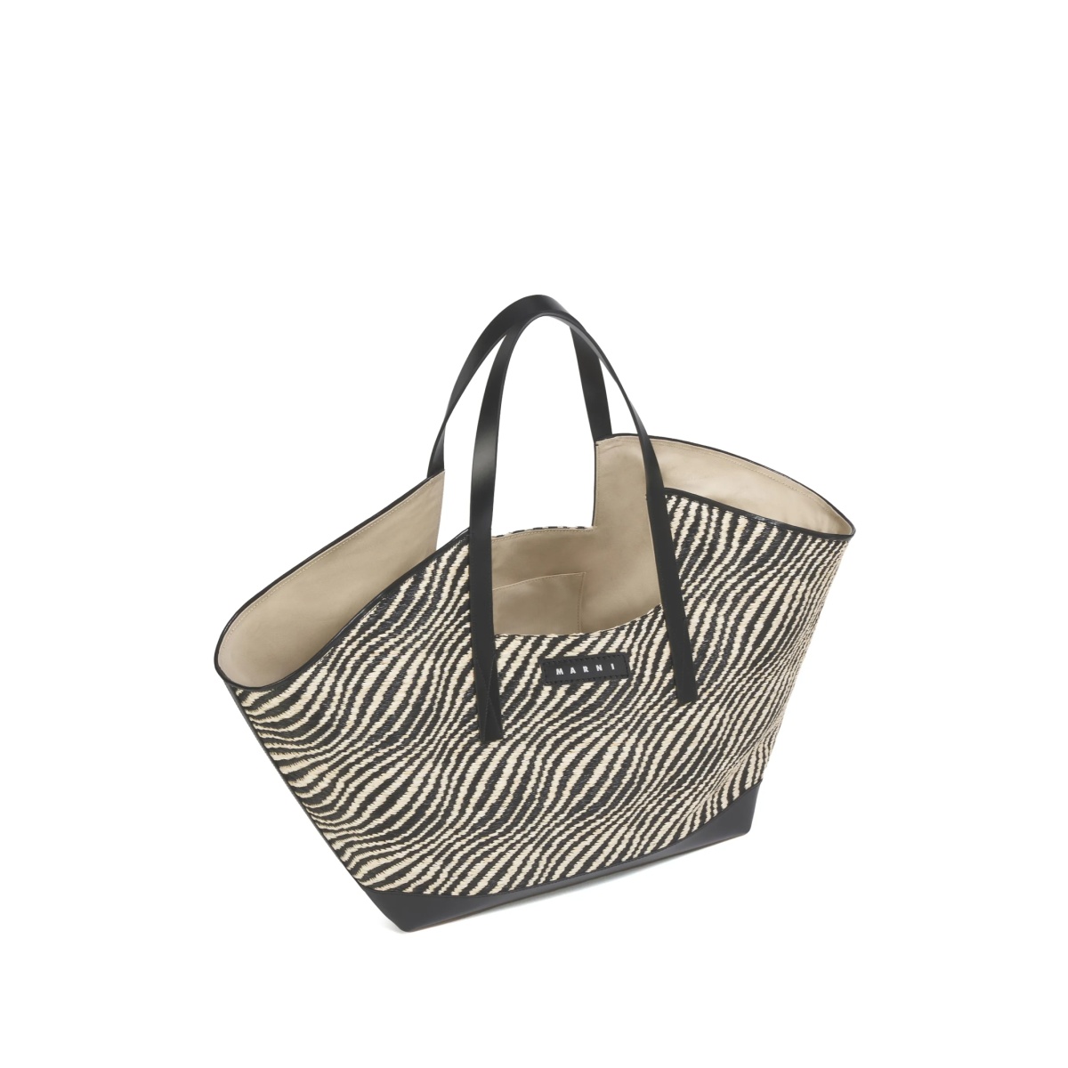 raffia-effect shoulder bag - Img 5