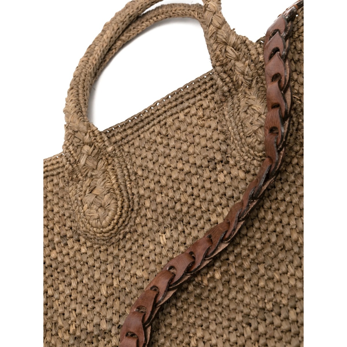 Rary woven-raffia tote bag - Img 4