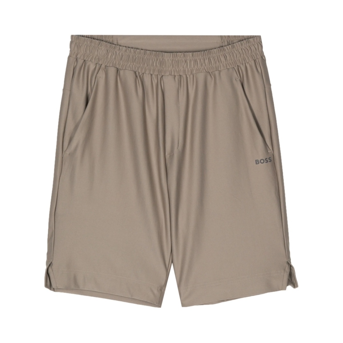 reflective-logo bermuda shorts