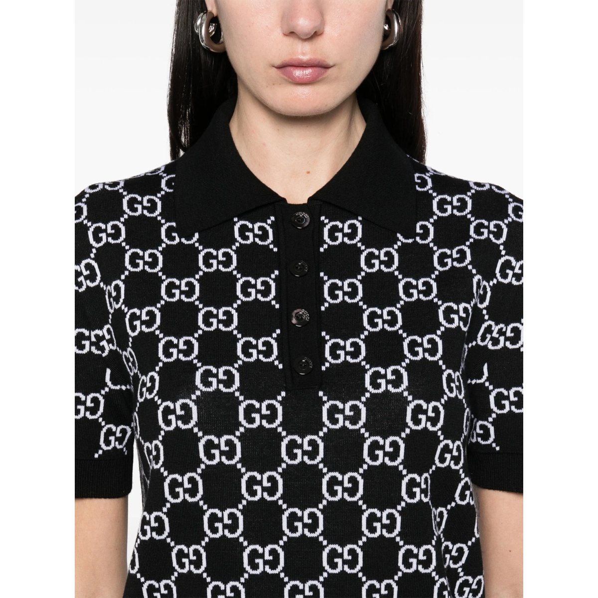 reversible GG-jacquard polo top - Img 5