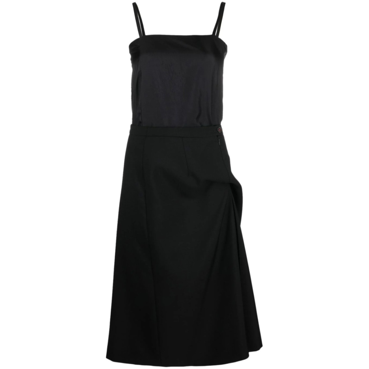 Reworked wool midi dress