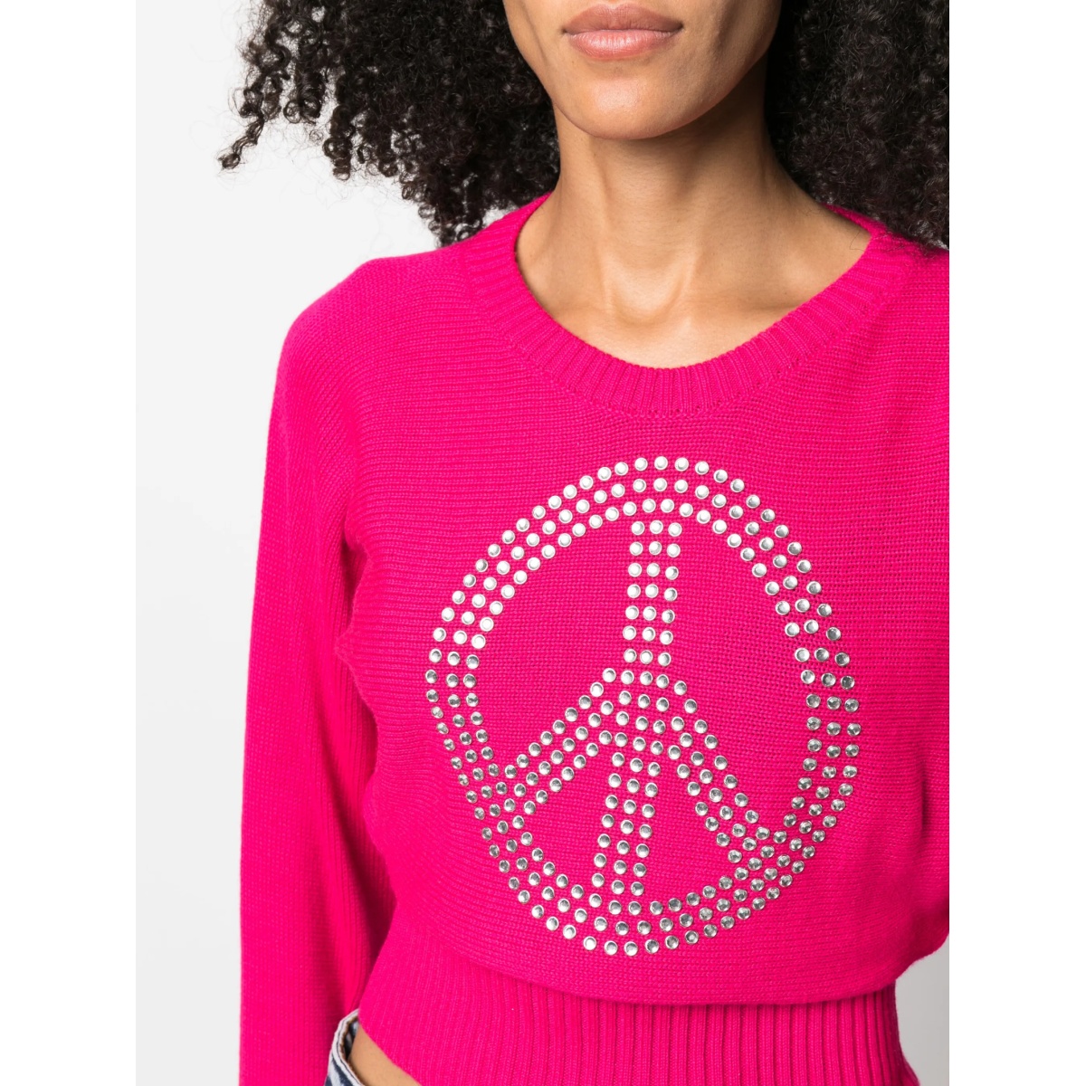 rhinestone cropped jumper - Img 5