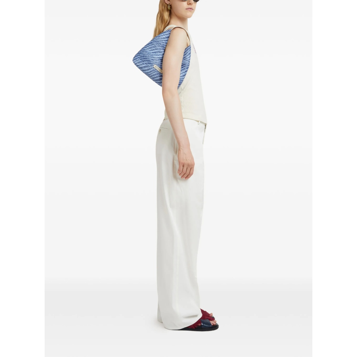 ribbed embroidered tank top - Img 2