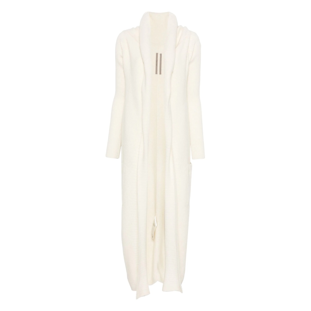 ribbed-knit coat