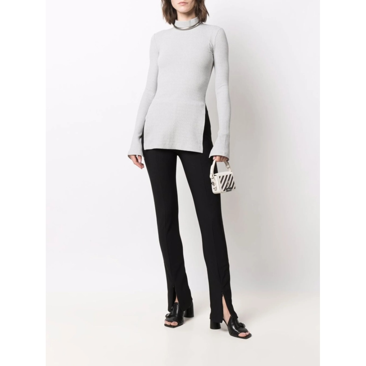 ribbed-knit long-sleeve top - Img 2