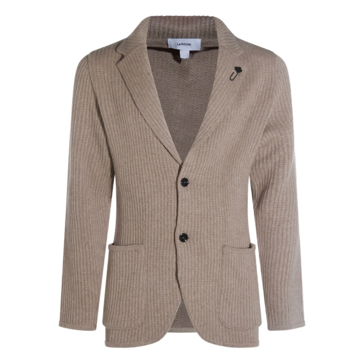 ribbed two-button blazer