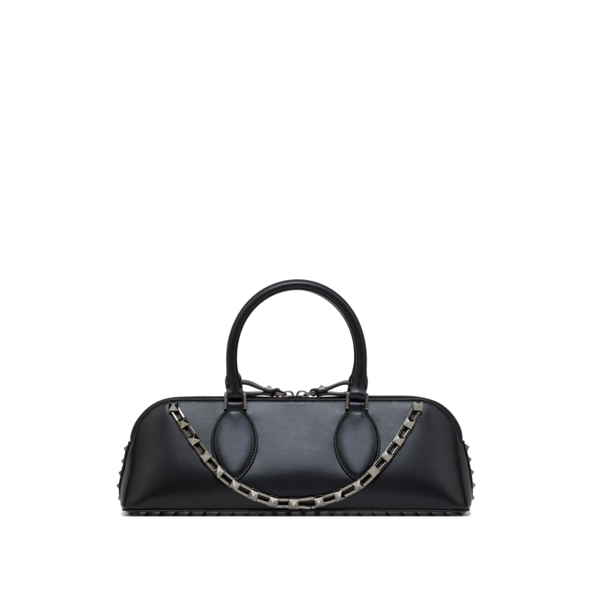 Rockstud E/W leather handbag