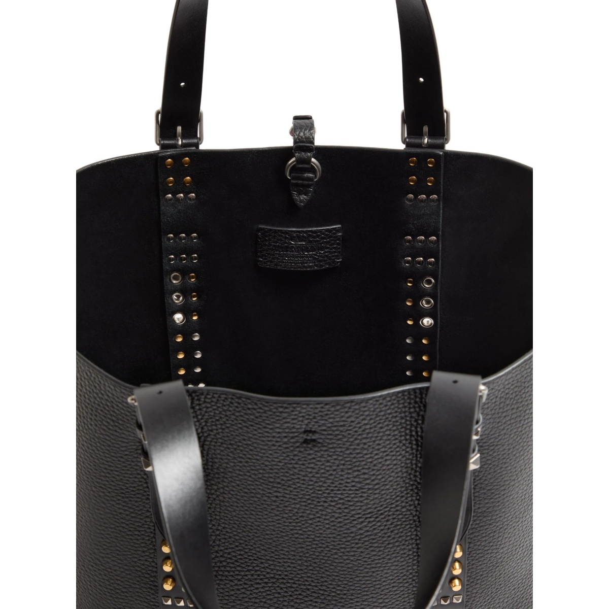 Rockstud grained tote bag - Img 5