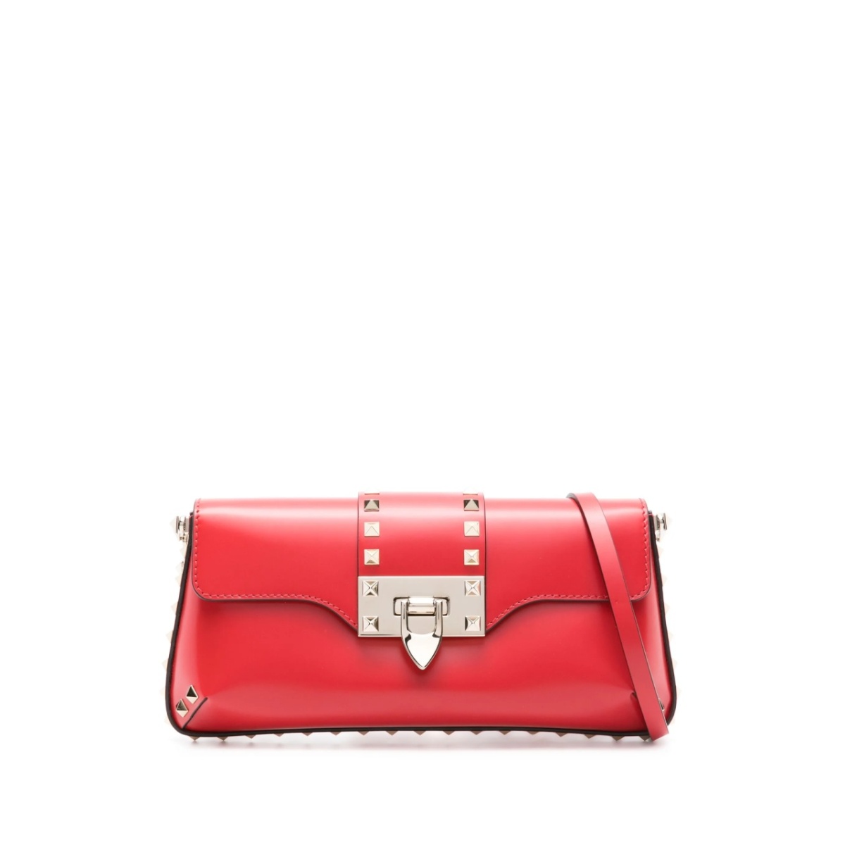Rockstud leather shoulder bag
