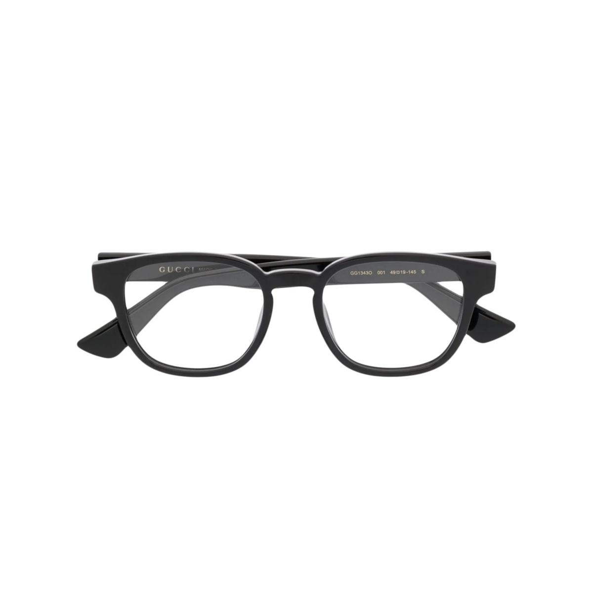 round-frame logo glasses