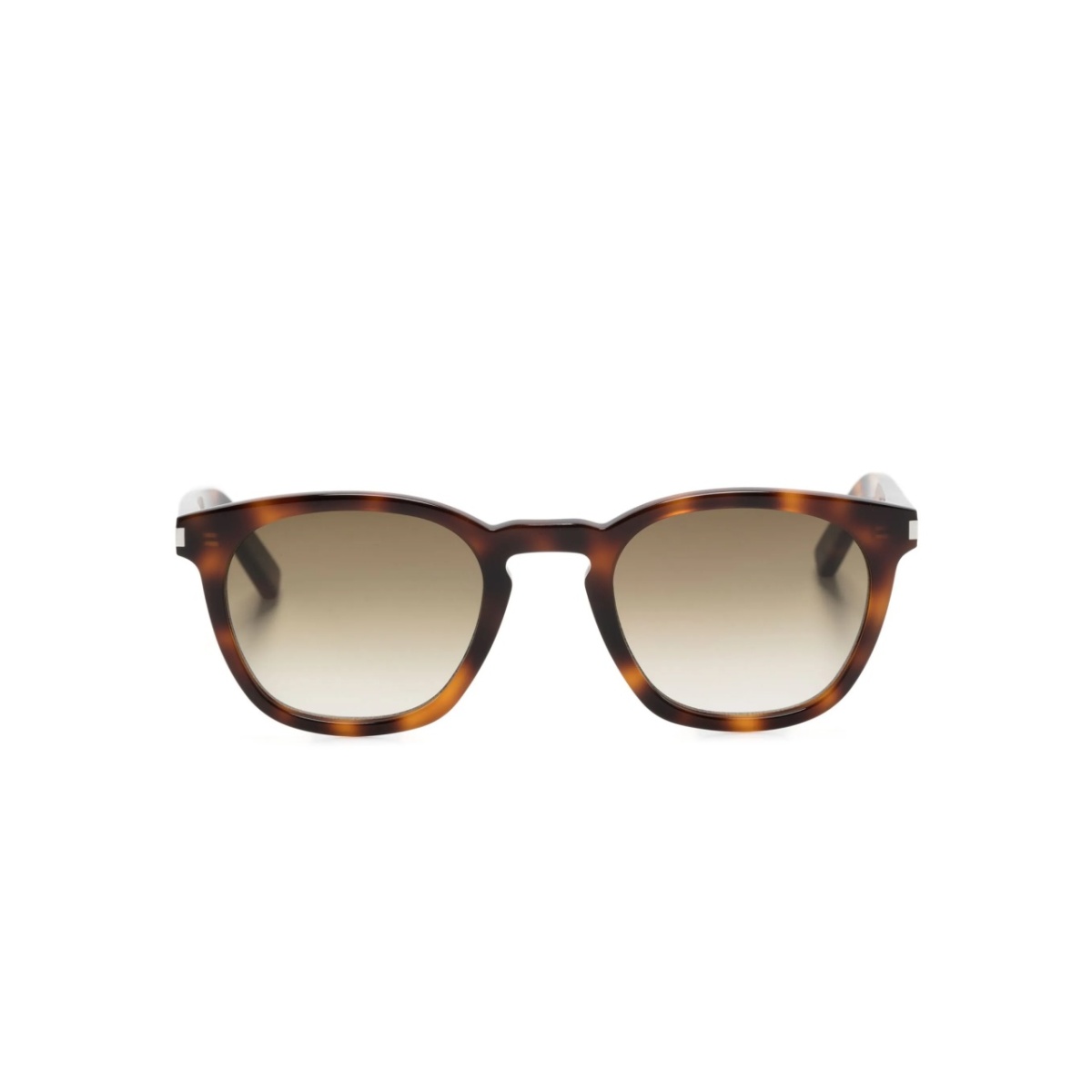 round-frame tortoiseshell-effect sunglasses